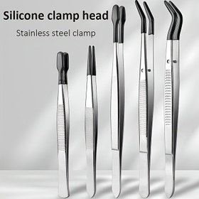 Resim Yüksek Kaliteli Paslanmaz Çelik Plastik Kaplamalı Kaş Takımı, Kaş Uzatma Yardımı, Madeni Para Klipsleri, Damga Klipsleri ve Araçları 