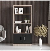 Resim Robinhome Robin Home Verona D Ofis Kitaplık Meşe - Siyah 