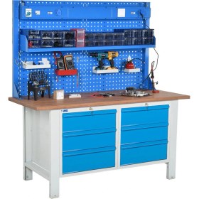 Resim Star Çelik Atölye Çalışma Tezgahı (1600 x 720 x 830-930/1844 mm) 