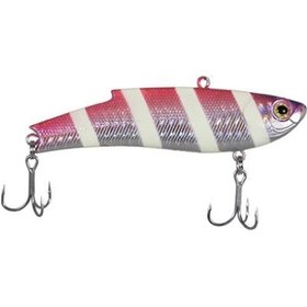 Resim Ryuji Luffer 8cm 23gr Vibrasyon Yem Pink Zebra Glow 