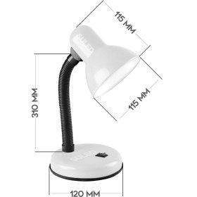 Resim Suled Masa Lambası E27 Standart Ampül 220v Esnek Açısı Ayarlanabilir Çocuk Odası Ve Çalışma Lambası 