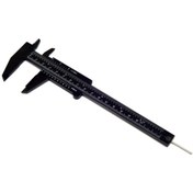 Resim MRS NEF Kozmetik Metal Çubuk Microblading Ve Kalıcı Makyaj Ölçüm Cetveli Kumpas Siyah 