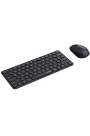 Resim Rapoo Türkçe-Q Kablosuz Klavye Mouse Set,Alüminyum Ultra İnce Klavye,2400 DPI Optik Mouse , 9010M 