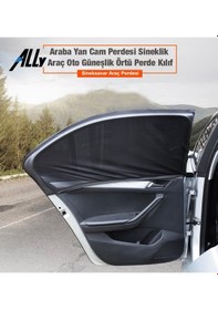 Resim Ally Araba Yan Cam Perdesi Sineklik Araç Oto Güneşlik Örtü Perde 