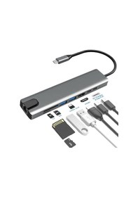 Resim 8 In 1 Type-C Hub 87W Pd Hdmi Ethernet Typec Çoklayıcı Dönüştürüc 