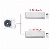 Resim Toshiba A+++ 12.000 +17.000 BTU/h 2M Multi Split İnverter Klima 