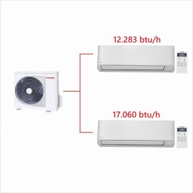 Resim Toshiba A+++ 12.000 +17.000 BTU/h 2M Multi Split İnverter Klima 