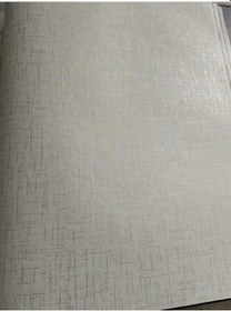 Resim Krem Üzerine Işıltılı Gold Hafif Kabartmalı Sade Duvar Kağıdı 5² 