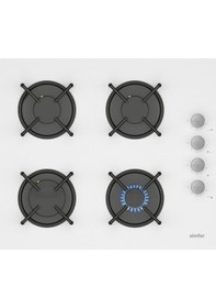Resim Simfer 11 Fonksiyon Steam Master Beyaz 2'li Ankastre Set (8245 Fırın + 3654 Ocak) 