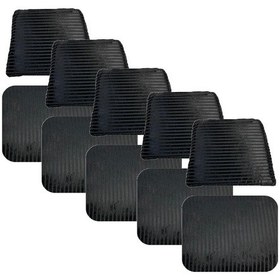 Resim Knsz minder seti 5 li zng&mğr&uslu siyah çizgili kumaş tel bar sandalyesi oturma ve sırt minderi set 