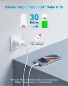 Resim Anker A2347 20W Hızlı Şarj Adaptörü 