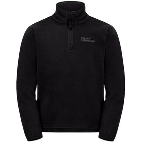 Resim Jack Wolfskin Taunus Halfzip K Unisex Çocuk Siyah Polar 