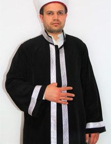 Resim Reynes Cübbe Imam Bordürlü Sade Namazlık Terletmez Cubbe Özel Kumaş Cübbesi 