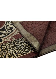 Resim Lüks Osmanlı Şönil Seccade Tesbih Hediyeli Kahverengi 