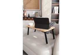 Resim Ed Pet Dizayn Laptop Sehpası Seyyar Kahvaltı Masası Katlanır Çalışma Sehpası Atlantik Çam 
