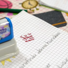 Resim Kişiye Özel Başarılı Öğretmen Kaşesi - Öğrenci Ödüllendirme Kaşesi 