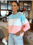 Resim Iren Renetti Büyük Beden Spor Sweatshirt. 98138449 Naneli 