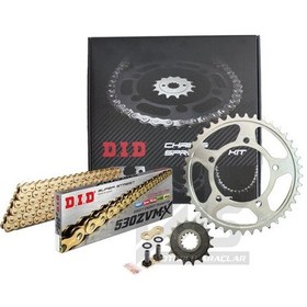 Resim Did Zvmx-Sunstar 2011-2013 Honda CBF 1000 Uyumlu Zincir Dişli Set Gold (Sarı) Renk 
