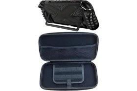 Resim Teknoroket Nintendo Switch 2 Koruyucu Taşıma Çantası ve Şok Emici Komple Kılıf Seti 