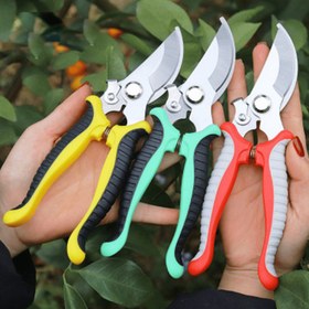 Resim Profesyonel Paslanmaz Çelik Bahçe Makasları - Ergonomik Tutacaklarla Keskin Geçiş Budama Makasları, Ağaç Budaması ve Bahçe Bakımı İçin İdeal, Bahçe Budama Makasları 