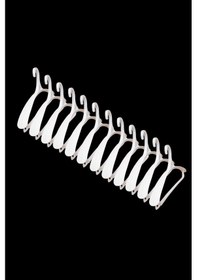 Resim Ceket Askısı Lüks Beyaz Plastik Kıyafet Takım Elbise Etek Askısı 12 Adet Diğer 