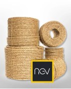 Resim NevAvm Nev Hasır Ip 3mm 500 Metre (jüt Halat Kendir Doğal Ip) 