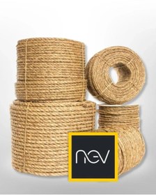 Resim NevAvm Nev Hasır Ip 3mm 500 Metre (jüt Halat Kendir Doğal Ip) 