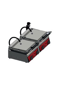 Resim Csa İnox Karacasanendüstriyel 8+8 Dilim Tost Makinesi Çiftli Elektrikli 