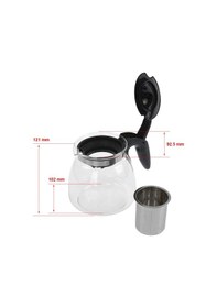 Resim Arzum Ar3061 Çaycı İle Uyumlu Çelik Süzgeçli Cam Demlik - 900 Ml 
