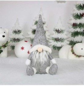 Resim Dancemonkey Cx20217 Anonsuz Bebek Pencere Süsü Noel Dekorasyonu Gri, Gri 