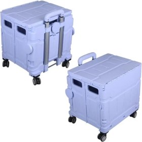 Resim Sunup SN-26967 Katlanabilir Market Pazar Kamp Tekerlekli Alışveriş Arabası 60KG Kapasiteli 