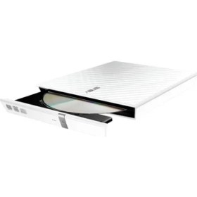 Resim Asus SDRW-08D2S-U Lite, USB 2.0, External, Beyaz, Slim, Optik Okuyucu/yazıcı 