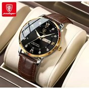 Resim POEDAGAR Altın Siyah Poedagar Erkek Yüksek Kaliteli Üst Marka Lüks Kuvars Kol Saati 