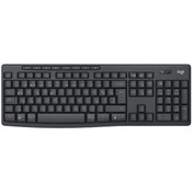 Resim Logitech Mk370 Klavye Mouse Set Kablosuz Siyah 920-012074 