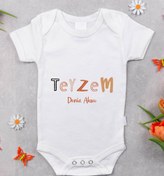 Resim BK Kids İsimli Teyzem Tasarımlı Bebek Body Zıbın - Model 1 