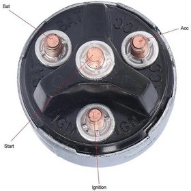 Resim 4 Position Engine Ignition Starter Switch With 2 Keys D250e Universal For Car Truck Agricultural Vehicle . 