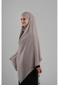 Resim Hürrem Bone Violet Pratik Hazır Geçmeli Tesettür Eşarp Krep Bağcıklı Sufle Hijab 2313 21 