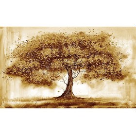 Resim Yatay Kahve Ağaç Kanvas Tablo 