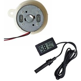 Resim Kuluçka Makinesi Mini Viyol Çevirme Motoru 12 Volt Ve Kuluçka Makinesi Nem Ölçer 