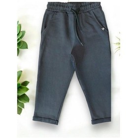 Resim Zekids Erkek Çocuk Basic Pamuklu Eşofman Alt-14201 Füme 