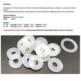 Resim MSO Yüksek Kalite Silikon Bahçe Musluk Başlık Adaptör Conta (A) 