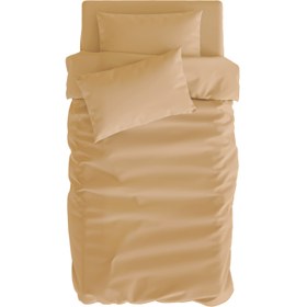 Resim Basics Pamuk Saten Bej Çocuk Nevresim Seti 140x200cm 