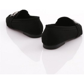 Resim Dgn 5004-23y Kadin Kristal Tokali Loafer 5004-1423-R1700 Siyah 