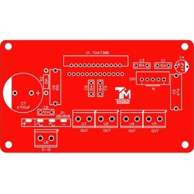 Resim 4 Kanal Stereo Amfi Devresi 4X49 Watt Ab Sınıfı Tda7386-Tda7388 