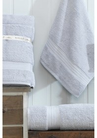 Resim 2li Banyo Havlu Seti 90x160cm +50x90cm Ds A.gri A.gri 