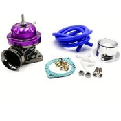 Resim Xuweiwei Universal Alaşımlı Otomobil Turboşarjlı Basınç Rölief Valfi Purple 63 65mm Flanj Taban Egzoz Valfi 
