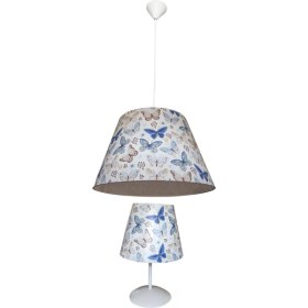 Resim D-Light Evren Çocuk Odası Abajur ve Avize Seti 