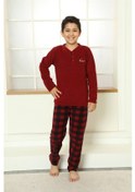 Resim Akbeniz Welsoft Polar Çocuk Pijama Takımı 20250b-bordo Akbeniz