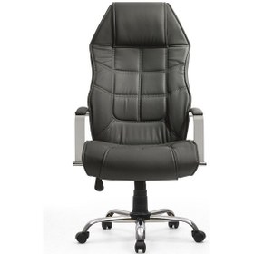 Resim Konfor Krom Bilgisayar - Ofis - Müdür - Büro - Makam Çalışma Koltuğu Siyah Renk Krom Ayaklı Siyah 