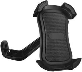 Resim Microcase 360 Derece Döner Bisiklet Scooter Motor Aynadan Telefon Tutucu AL4576 Siyah 